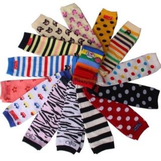 Kids Toddlers Soft Colorful Stripes Leggings Leg Warmers Socks Age 0 6Y Rainbow