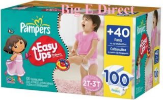 Pampers Boys Girls Easy UPS Baby Diapers Size 4 5 6 16 37 lbs 100 90 78 Ct