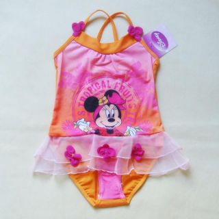 Minnie Mouse Girl Baby Swimsuit Tankini Sz 2 4 6 8 Y