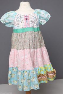 Matilda Jane Platinum Betsy Peasant Dress Size 6 New Easter Gorgeous