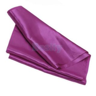 15 Pcs Satin Table Runners Wedding Party Decor Chair Sash Bow Tie Shocking Pink