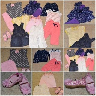 10 PC Lot Spring Summer Clothes Baby Girls Size 6 9 9 6 12 Months 2