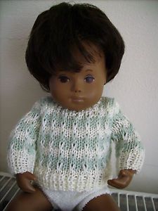 Sasha Baby Doll Clothes Hand Knit Striped Pattern Sweater for Baby Sasha