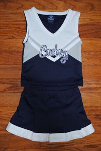 Dallas Cowboys Cheerleader Outfit Costume Toddler Girl 18 Months 12 18 Mos