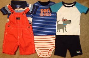 Toddler Baby Boy 24 Month Clothes Lot Spring OshKosh Bgosh Outfit Shirts 2T PJ