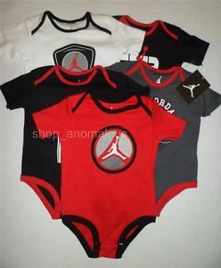 Nike Air Jordan Baby Boy Bodysuits Shirts Clothes Lot Set Sz 9 12M 12 Month