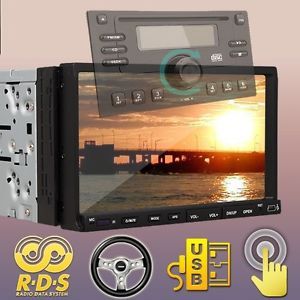 2 DIN in Deck Car DVD Player CD  VCD Stereo 7" Touchscreen FM Am Radio USB SD