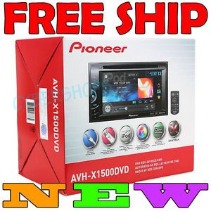 Pioneer AVH X1500DVD Touchscreen Double DIN 6 1" Car DVD CD Player iPod Control