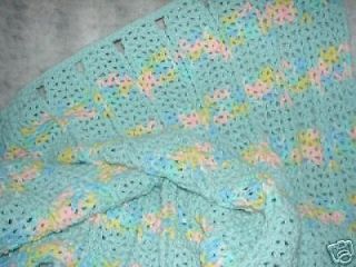 Handcrafted Hand Crochet Baby Afghan Blanket Curtain
