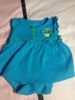 Faded Glory Baby Girl Size 0 3 Month One Piece Outfit Spring Summer