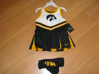 Nike University of Iowa Hawkeyes Two Piece Cheerleader Dress MSRP $38 00