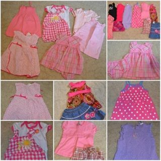 17 PC Lot Spring Summer Clothes Baby Girls Size 18 18 24 Months Old Navy Gap