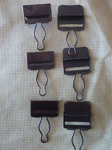 Dungaree Metal Snap Fasteners Clips Brace Buckles x 6