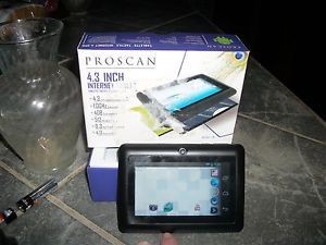 Procscan Android 4 3 inch Internet Tablet with Camera 4 GB Flash Memory