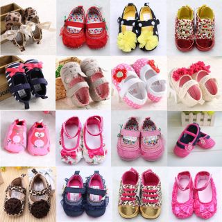 Best Selling Soft Toddler Prewalker Baby Girl Shoes 0 6 12 18 Months ST015
