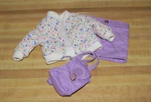 Lot Battat Baby Doll Clothes Skirt Backpack Coat Fits American Girl