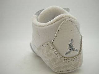 315111 103 Infants Baby Crib Air Jordan 3 Retro White Metallic Silver
