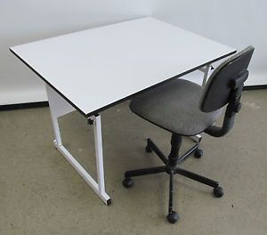 42" x 31" Drafting Table Art Crafts Drawing Table Drafting Table w Chair