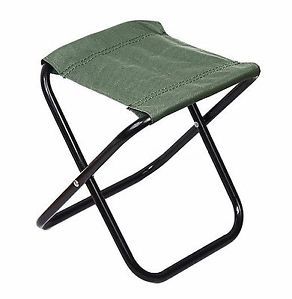 Portable Folding Chair Outdoors Camping Hunting Fishing Stool Seat Green