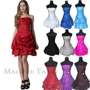 Bridesmaid Wedding Prom Ball Birthday Party Homecoming Cocktail Dress 12 Colors