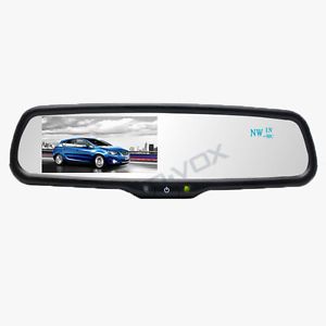 Auto Car 4 inch LCD Reversing Rear View Mirror Monitor with Compass Thermometer
