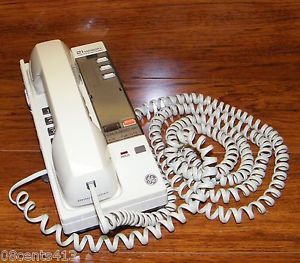 GE Thompson 2 9166B Phone Line Powered Corded Phone w 21 Number Memory