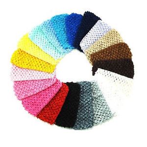 1 5" Crochet Headband Baby Girls Toddler Wholesale Lots of 24 Pcs