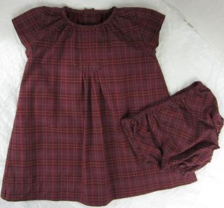 Burberry Infant Girls' "Drew" Dress w Panties Size 6 Months $165