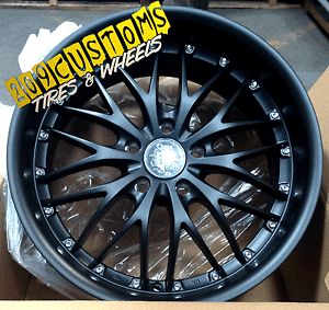 4 19" inch Wheels Rims Tires Curva 3 5x114 3 Black Toyota Lexus Scion Acura