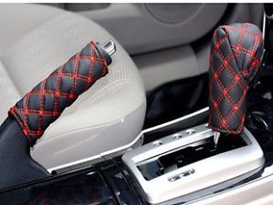 Car Gear Shift and Hand Brake Leather Cover Brand New Car Accessories