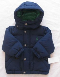 Baby Boy Polo Ralph Lauren Down Jacket Coat 12 Months $145 Free SHIP