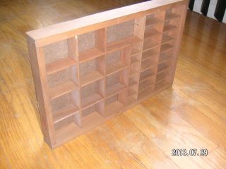 Wood Miniature Storage Display Wall Organizer Rack Desk Drawer Tray Shadow Box