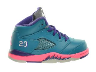 Jordan 5 Retro TD Baby Toddlers Shoes Teal White Pink Purple 440890 307