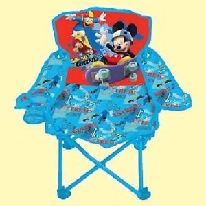 Disney Mickey Mouse Fold N' Go Patio Chair Bag Toddlers Kids Children Boy Girl