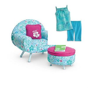 American Girl Kanani's Lounge Chair Set Doll Pajamas for Kanani