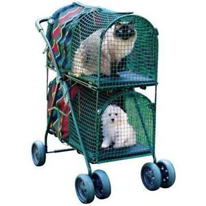 Kittywalk Double Decker Dual Multi Dog Cat Pet Stroller Carrier Grooming Table
