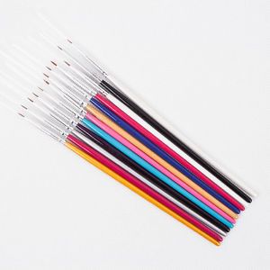 Professional 12 Pcs Nail Art Pen for Drawing Design Set Kit Colors Nails Acrylic