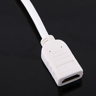 Mini DVI Male to HDMI Female Adapter White 15cm for MacBook iMac PowerBook