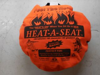 Heat A Seat Portable Heated Seat for Camping Hunting Ice Fishing Sports Event