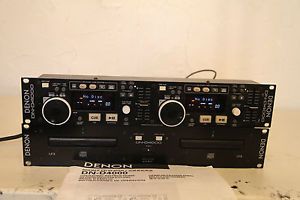 Denon DN D4000 Dual CD Player DJ Disc Jockey Equipment Plus Orignial Manual