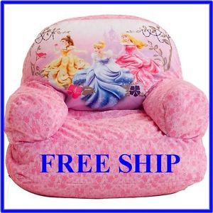 Disney Princess Bean Bag Chair Kids Room Free SHIP Girl New Cute