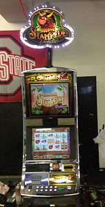 Williams Wms Bluebird Slot Machine ''Double Stampede Deluxe" Dual LCD Screen "