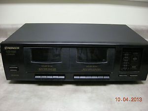 Pioneer Stereo Home Dual Cassette Deck Ct W103 Double Tape Record Recorder