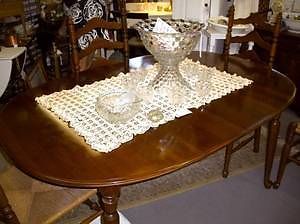 Quality Ethan Allen Cherry Dining Room Table No Chairs c1965 2 Leaf Cover