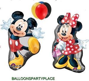 Disney Minnie Mickey Mouse Balloons Set Birthday Party Supplies Full Body Latex