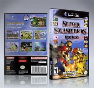 Nintendo GameCube Super Smash Bros Melee Custom DVD Case New CD Box No Game