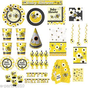 Bumble Bees First Birthday and Baby Shower Girl 1st Party Supplies Bumblebee