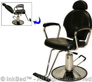 Tattoo Hydraulic All Purpose Reclining Barber Chair Ink Parlor Salon Equipment