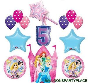Disney Princess Birthday Party Supplies 5th Girls Decorations Wand Castle Lot
