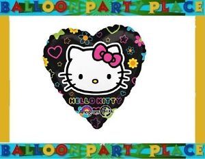 Hello Kitty Heart Balloon Pink and Black Party Supplies Decorations New Birthday